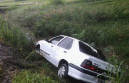 Despistó un auto en la Ruta 188 a metros del acceso a Rojas